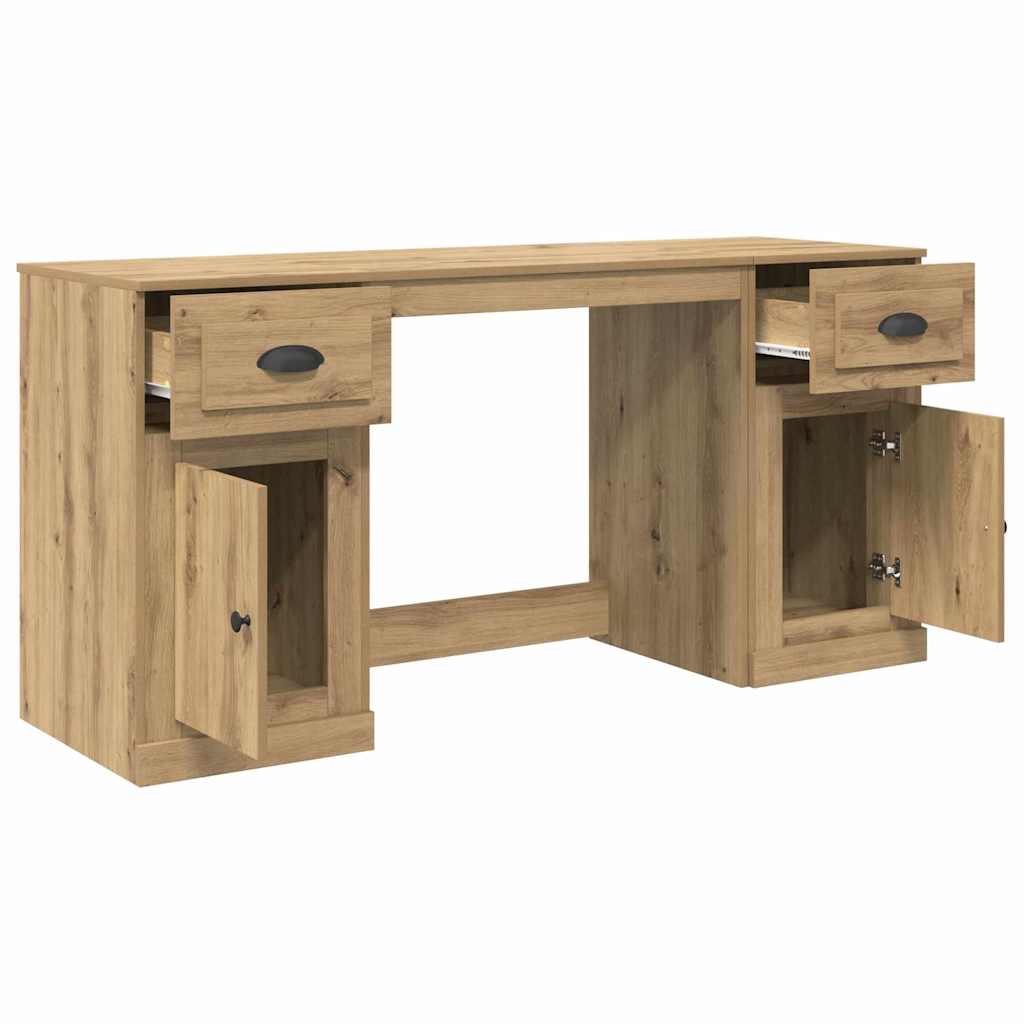 Bureau met kast Artisan Eiken 154,5 x 50 x 75 cm Bewerkt hout