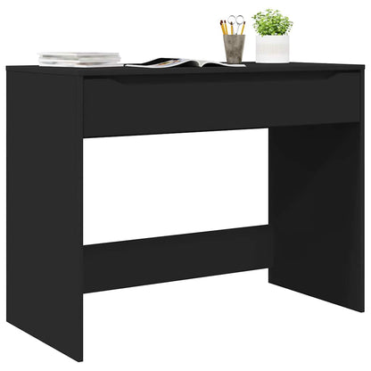 Bureau met lade met opslag Zwart 100 x 50 x 78 cm Bewerkt hout