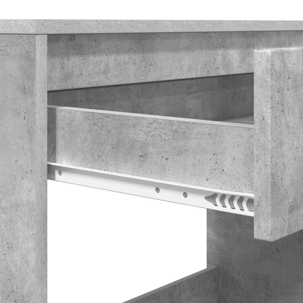 Bureau met lade Beton Grijs 100 x 50 x 78 cm Bewerkt hout