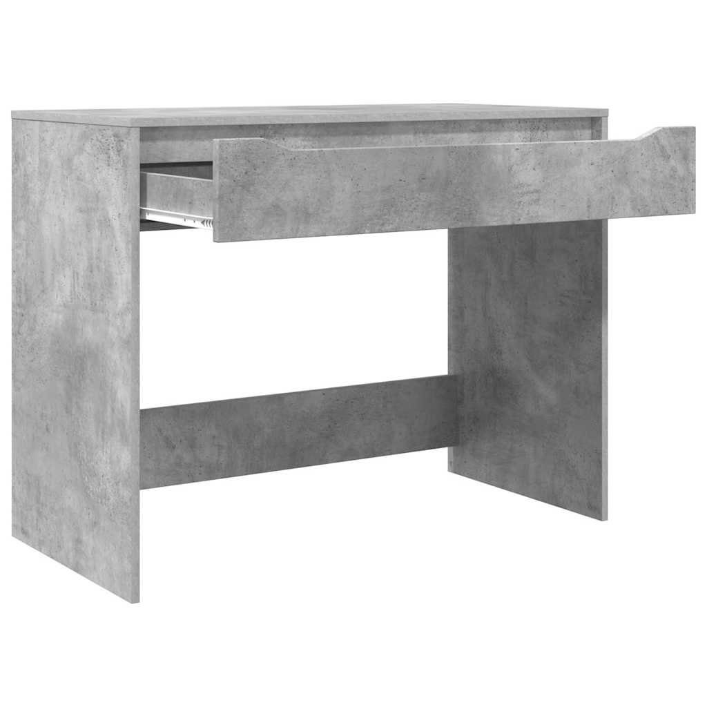 Bureau met lade Beton Grijs 100 x 50 x 78 cm Bewerkt hout