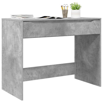 Bureau met lade Beton Grijs 100 x 50 x 78 cm Bewerkt hout