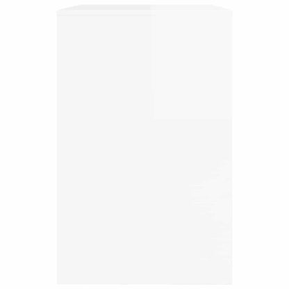 Bureau met lade Hoogglans wit 100 x 50 x 78 cm Bewerkt hout