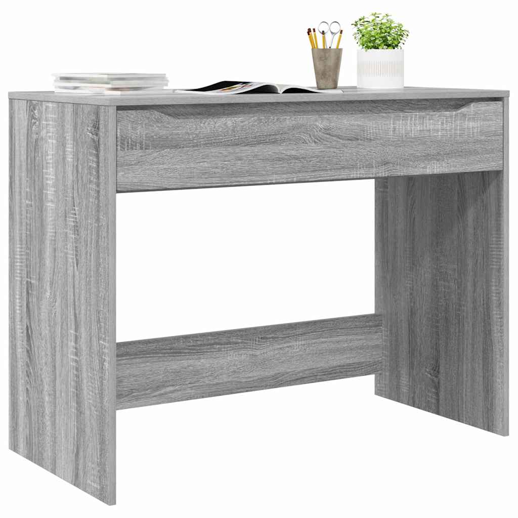 Bureau met lade Grijs Sonoma 100 x 50 x 78 cm Bewerkt hout