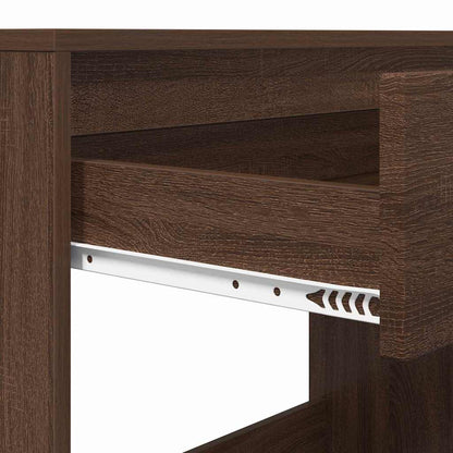 Bureau met lade Bruin Eiken 100 x 50 x 78 cm Bewerkt hout