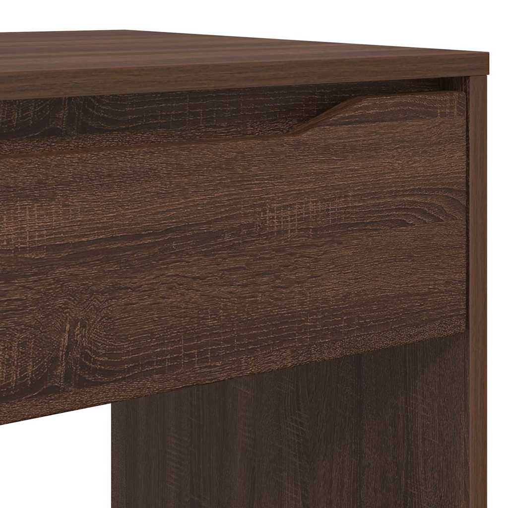 Bureau met lade Bruin Eiken 100 x 50 x 78 cm Bewerkt hout