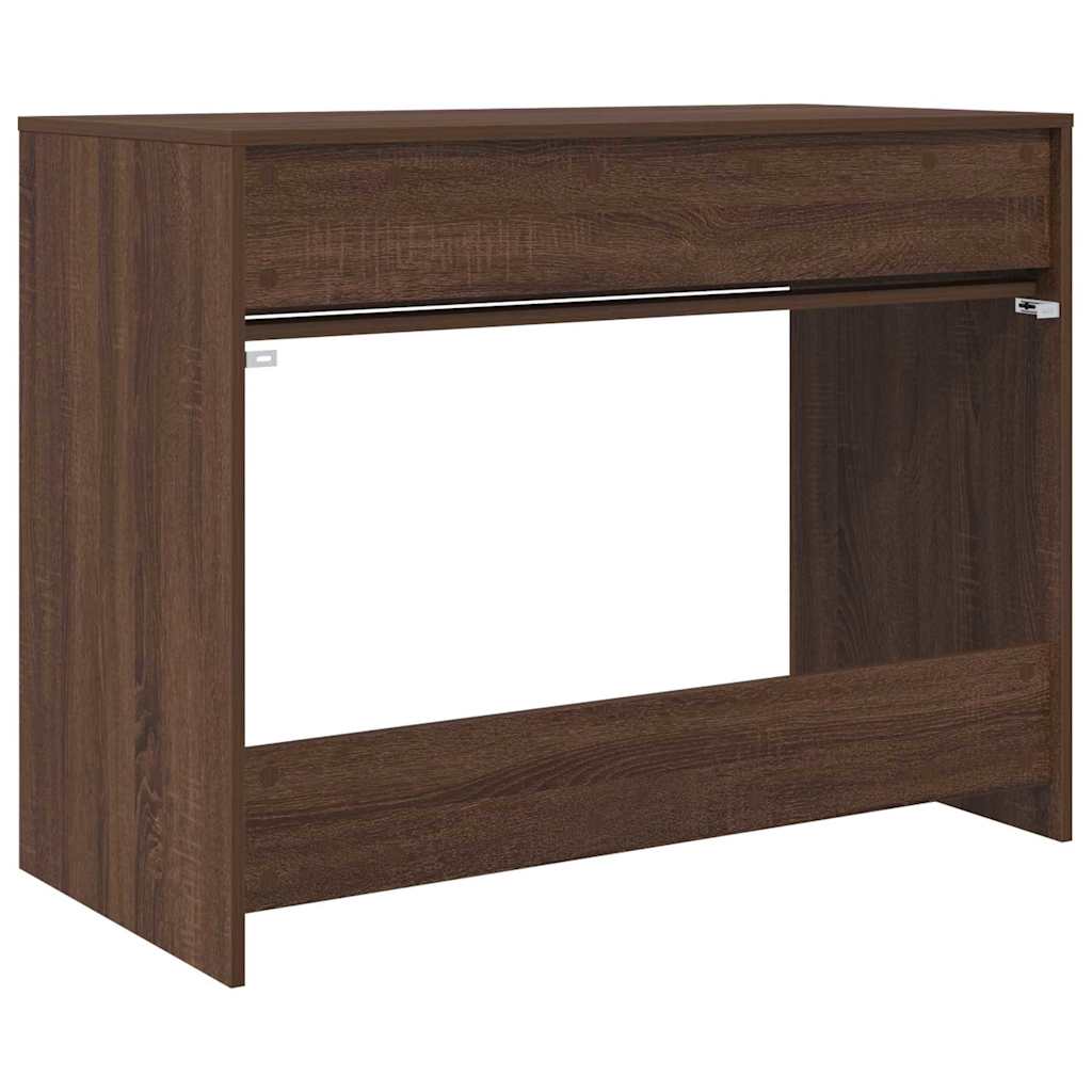 Bureau met lade Bruin Eiken 100 x 50 x 78 cm Bewerkt hout