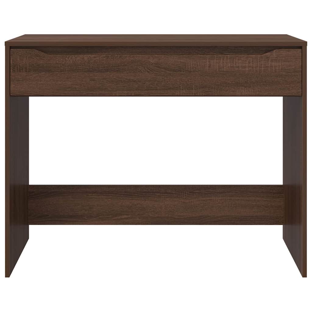Bureau met lade Bruin Eiken 100 x 50 x 78 cm Bewerkt hout