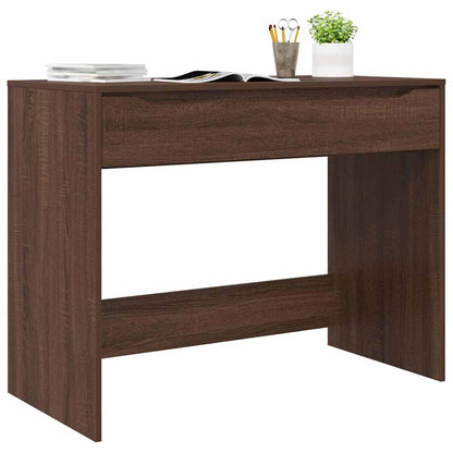 Bureau met lade Bruin Eiken 100 x 50 x 78 cm Bewerkt hout