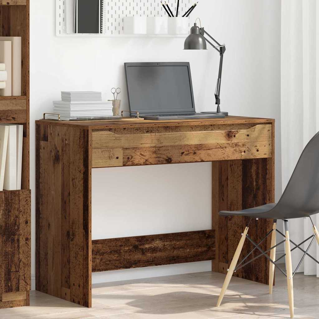 Bureau met lade Oud Hout 100 x 50 x 78 cm Bewerkt hout