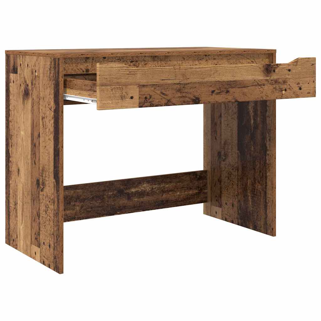 Bureau met lade Oud Hout 100 x 50 x 78 cm Bewerkt hout