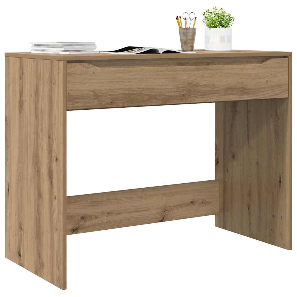 Bureau met lade Artisan Eiken 100 x 50 x 78 cm Bewerkt hout