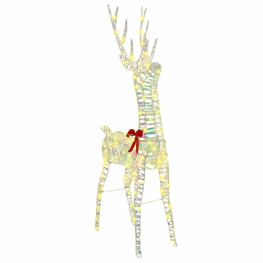 3D Rendier met 140 LED Warmwit 128 cm PET