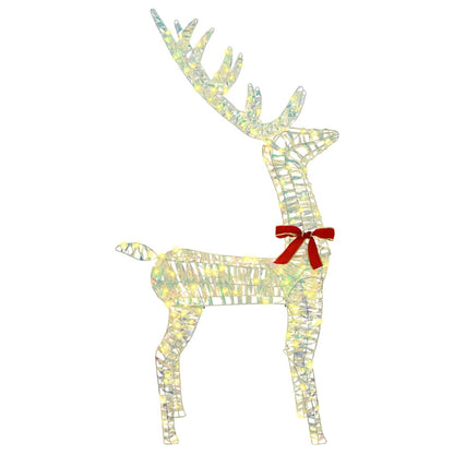 3D Rendier met 140 LED Warmwit 128 cm PET