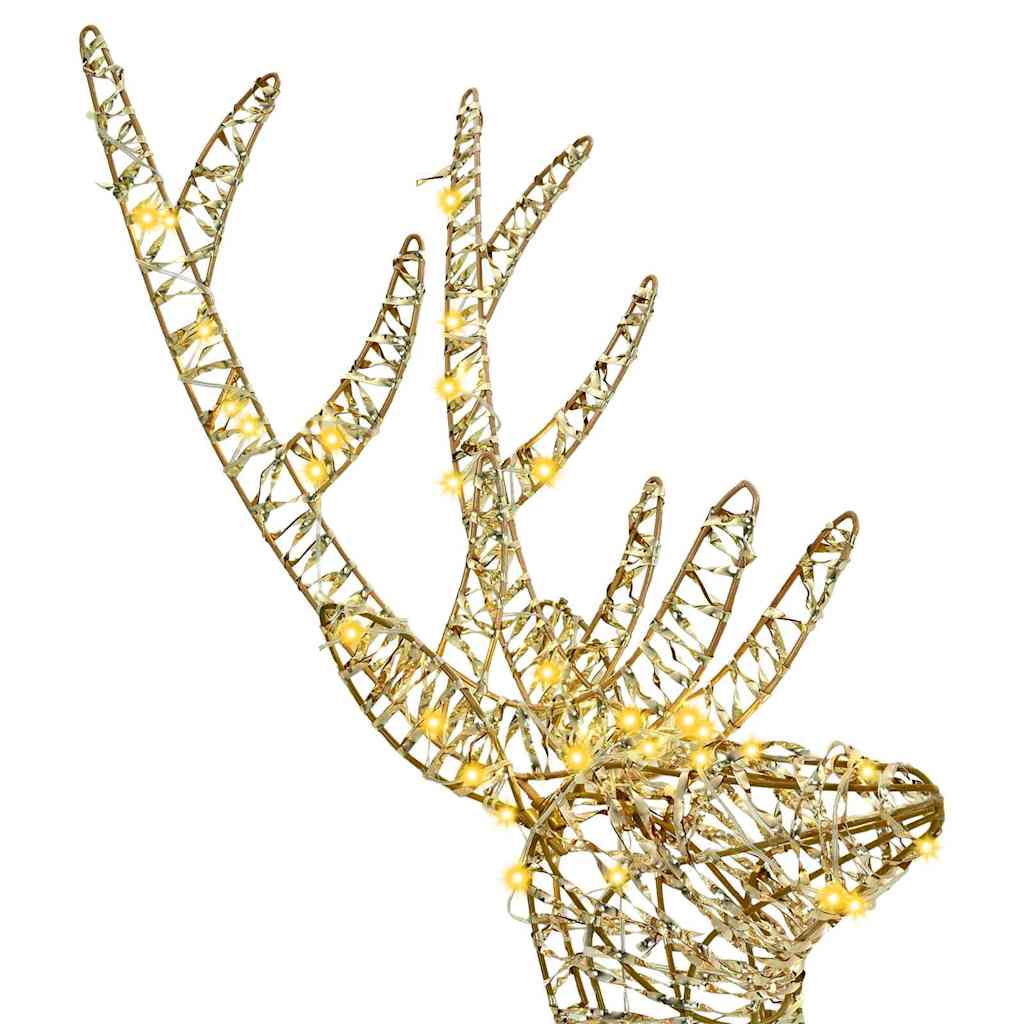 3D Rendier met 140 LED Warmwit 128 cm PET