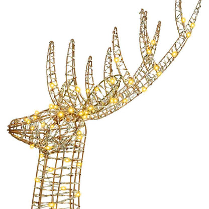 3D Rendier met 250 LED Warmwit 180 cm PET