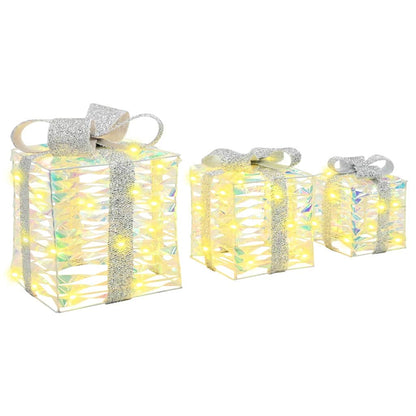 Cadeau Doos met 60 LED 3 pcs Warmwit 20 x 20 x 20 cm PET