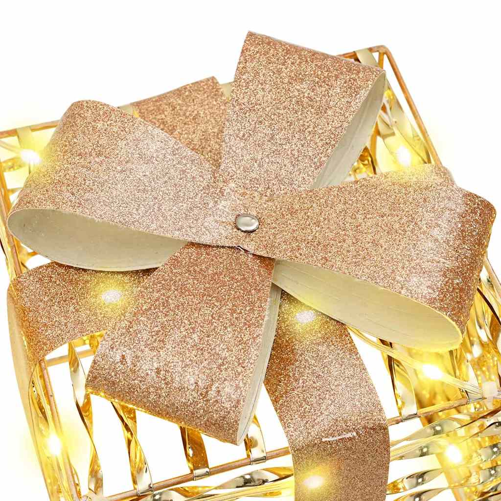 Cadeau Doos met 60 LED 3 pcs Warmwit 20 x 20 x 20 cm PET