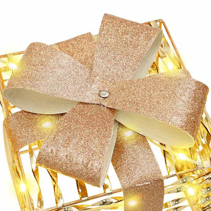 Cadeau Doos met 60 LED 3 pcs Warmwit 20 x 20 x 20 cm PET