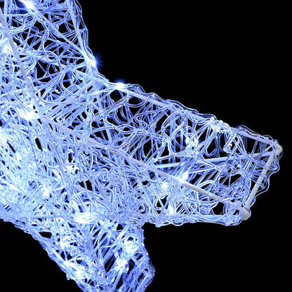 3D Ster met 50 LED Koudwit 55 x 53,5 x 10 cm Acryl