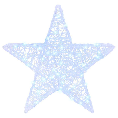 3D Ster met 50 LED Koudwit 55 x 53,5 x 10 cm Acryl