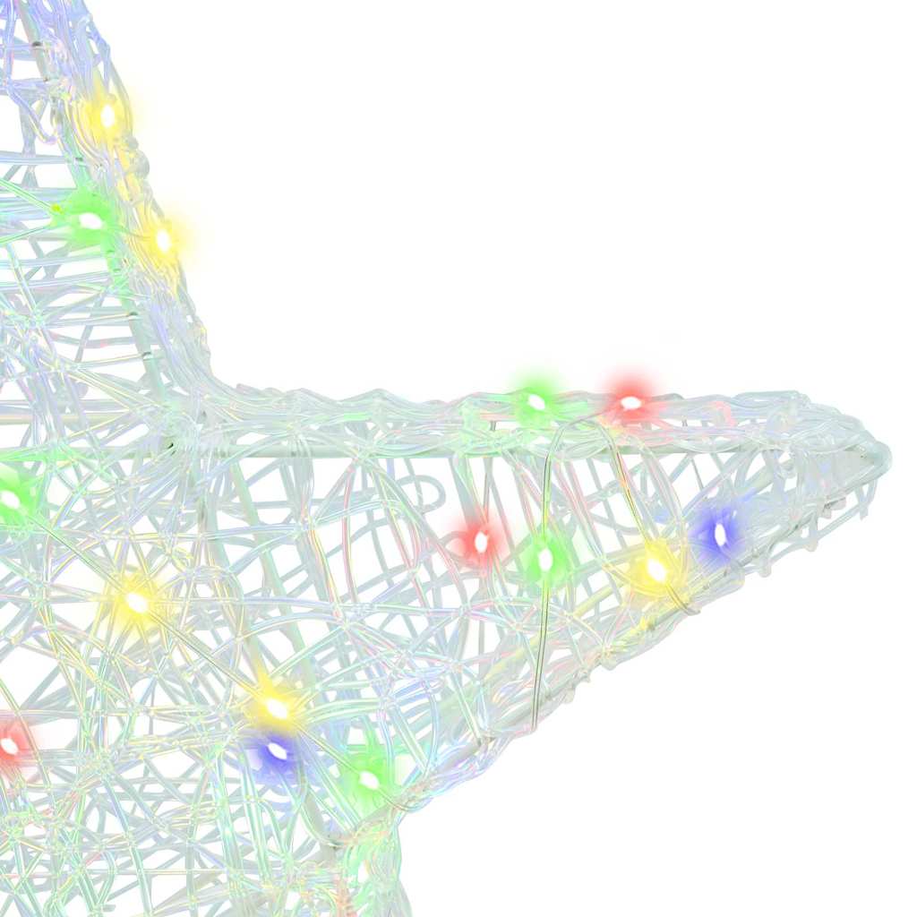 3D Ster met 50 LED Multikleur 55 x 53,5 x 10 cm Acryl