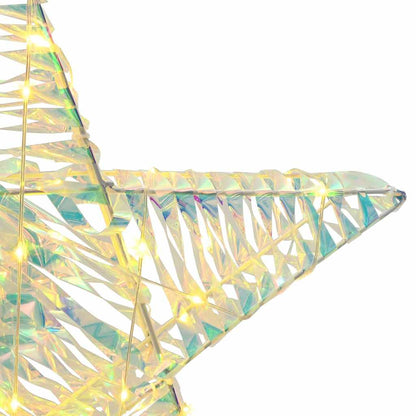 3D Ster met 50 LED Warmwit 55 x 52.5 x 9 cm PET