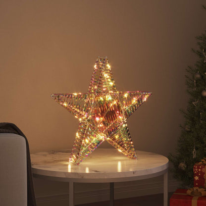 3D Ster met 50 LED Warmwit 55 x 52.5 x 9 cm PET
