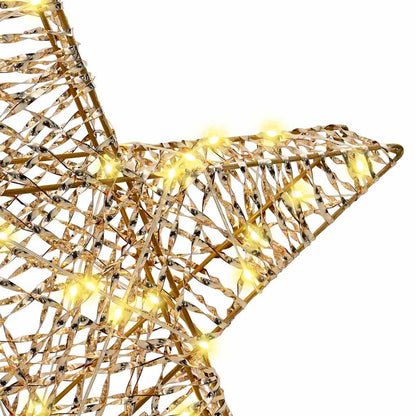 3D Ster met 50 LED Warmwit 55 x 52.5 x 9 cm PET