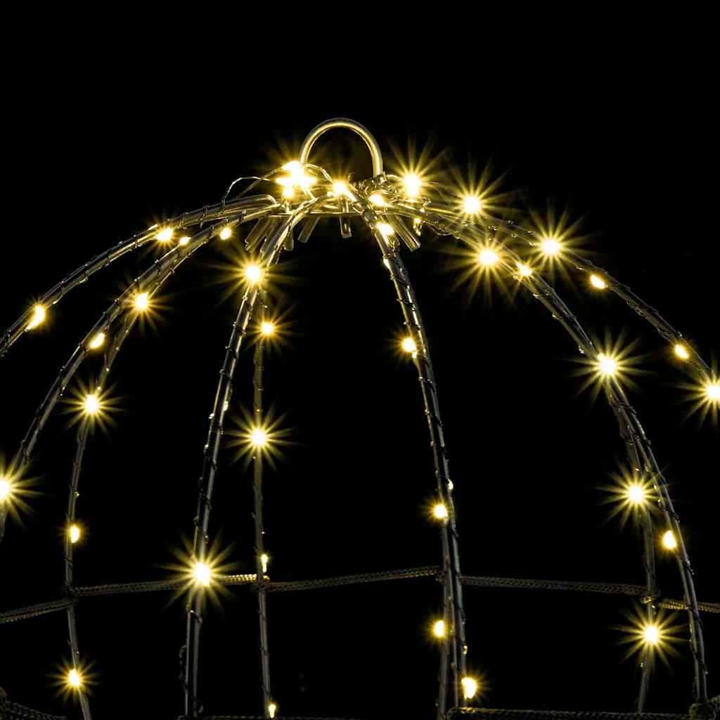 Bal met 96 LED Warmwit 30 cm Metaal