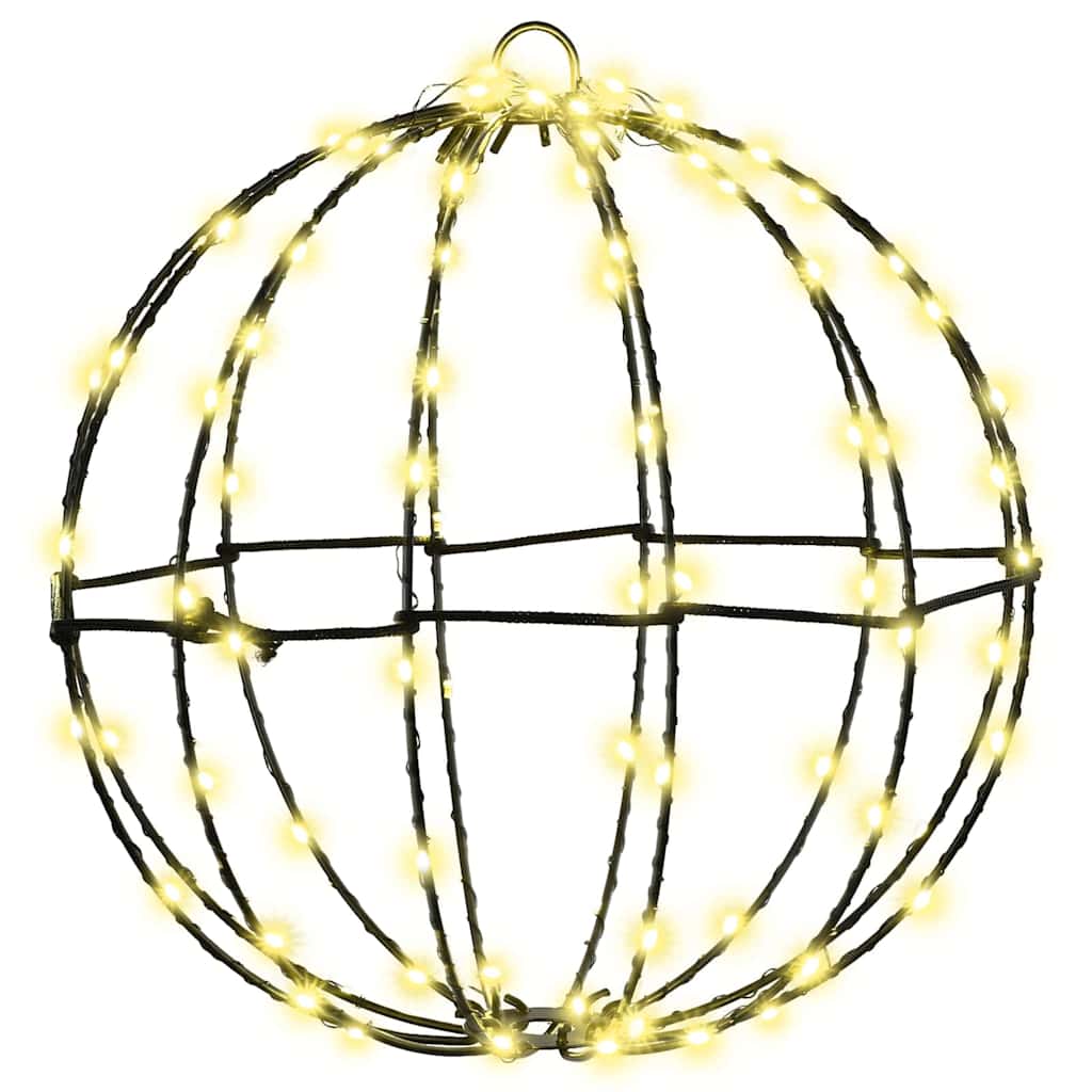Bal met 96 LED Warmwit 30 cm Metaal
