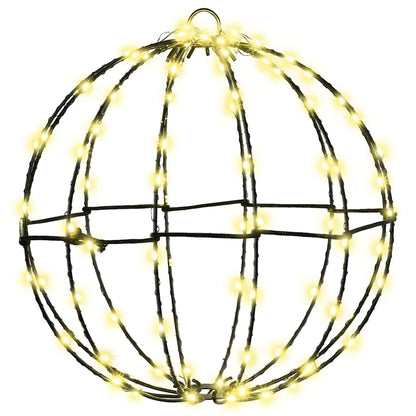 Bal met 96 LED Warmwit 30 cm Metaal