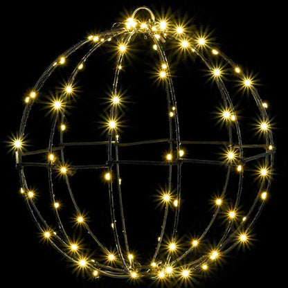 Bal met 96 LED Warmwit 30 cm Metaal