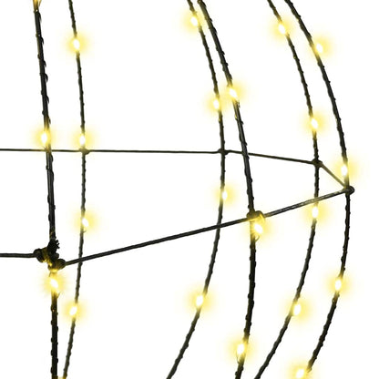Bal met 160 LED Warmwit 50 cm Metaal