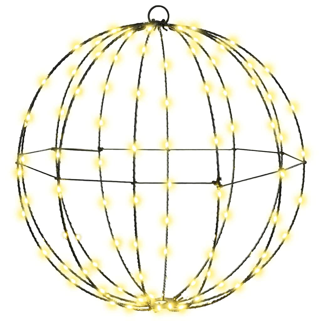 Bal met 192 LED 2 pcs Warmwit 43,5 cm Metaal