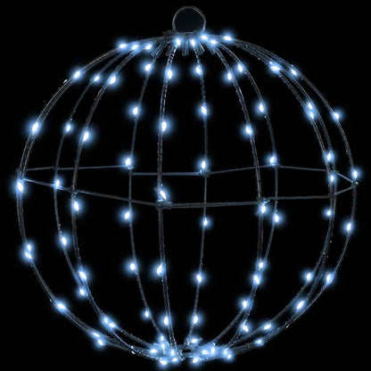 Bal met 96 LED Koudwit 30 cm Metaal