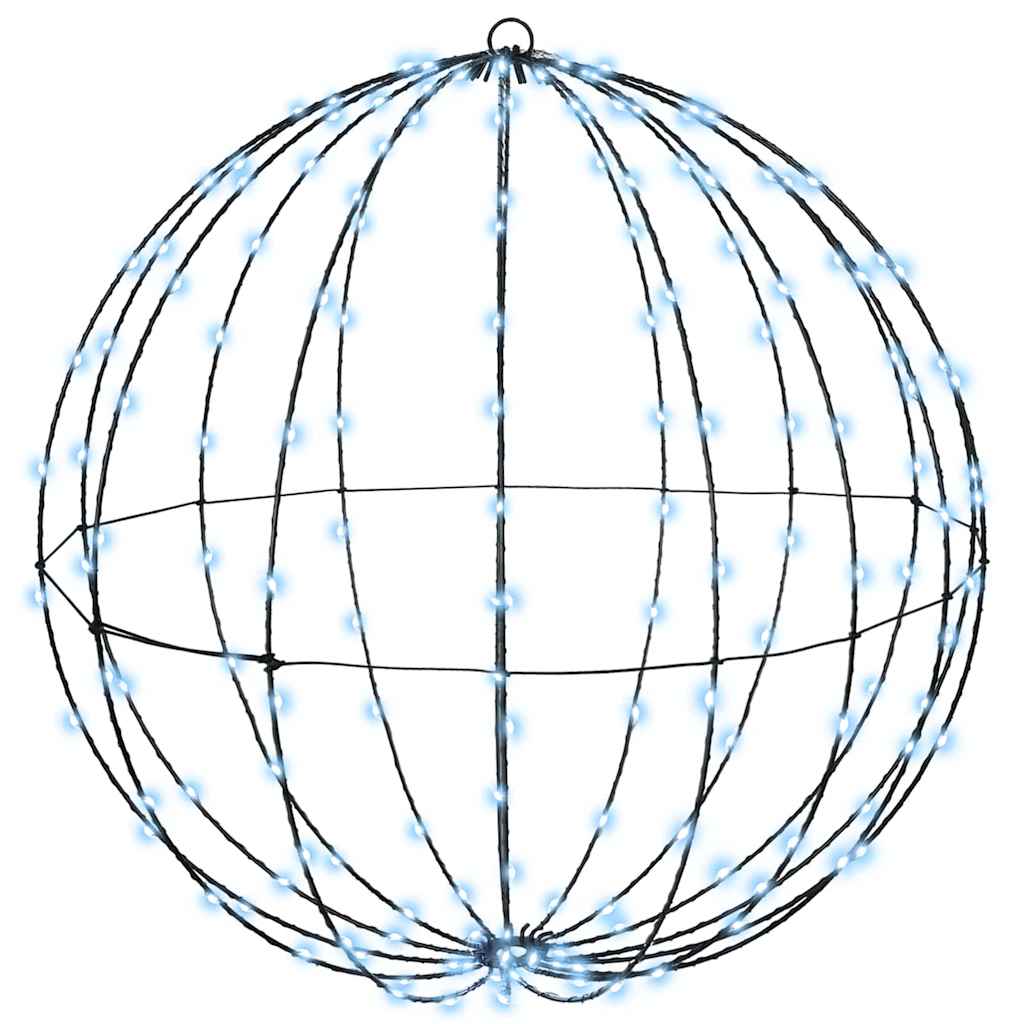 Bal met 192 LED Koudwit 60 cm Metaal