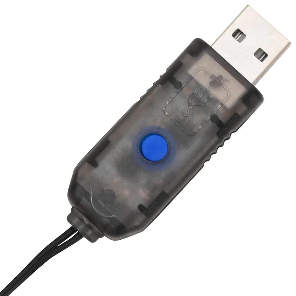 Bal met 192 LED 2 pcs Koudwit 40 cm Metaal