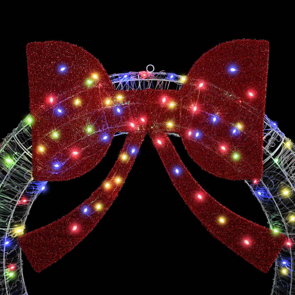 Krans met 60 LED Multikleur 76 x 8.5 x 76 cm Acryl