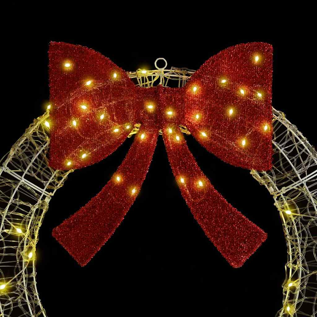 Krans met 150 LED Warmwit 120 cm Acryl