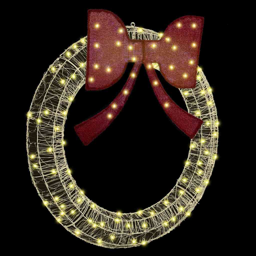 Krans met 150 LED Warmwit 120 cm Acryl