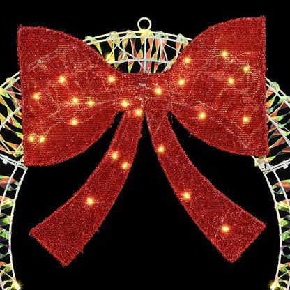 Krans met 60 LED Warmwit 75 cm PET