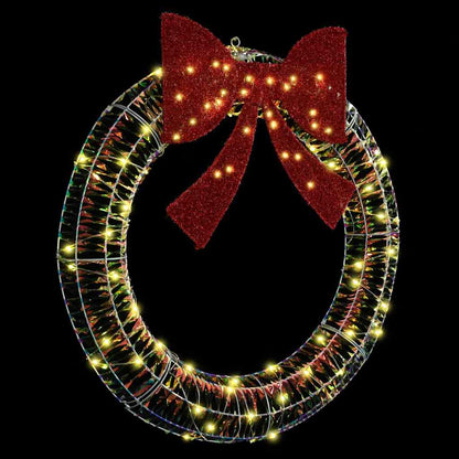 Krans met 80 LED Warmwit 90 cm PET