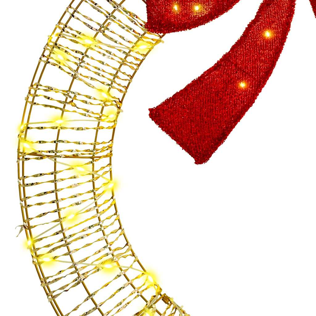 Krans met 80 LED Warmwit 90 cm PET