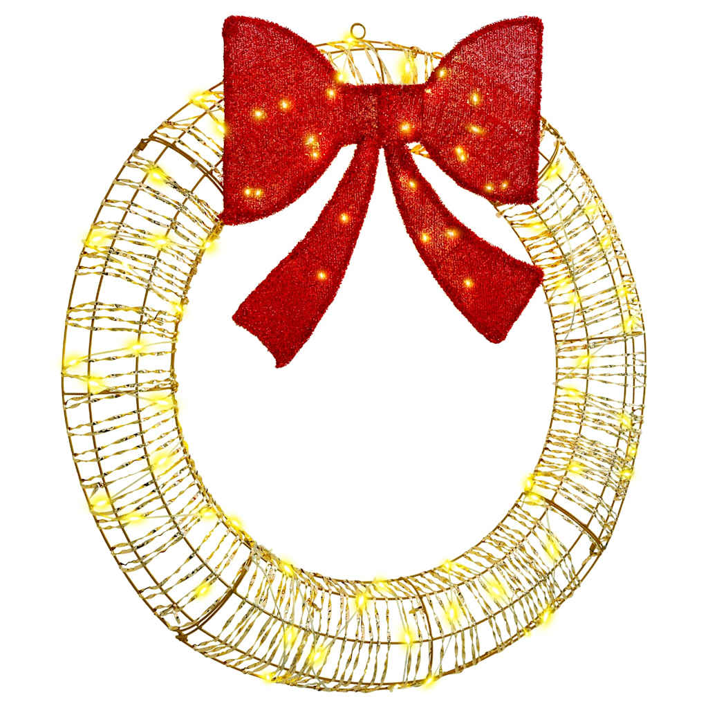 Krans met 80 LED Warmwit 90 cm PET