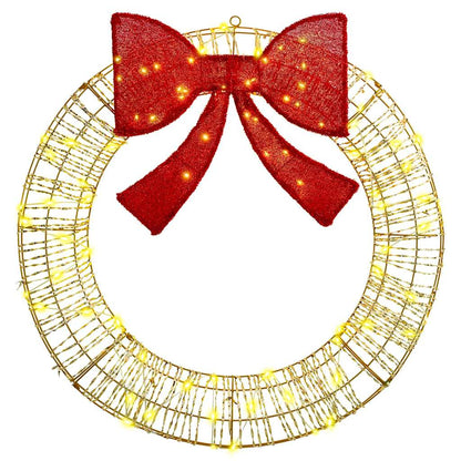 Krans met 80 LED Warmwit 90 cm PET