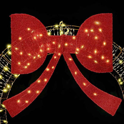 Krans met 150 LED Warmwit 120 cm PET