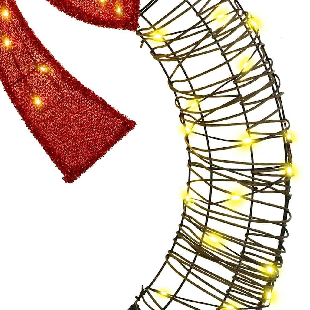 Krans met 80 LED Warmwit 90 cm Rattan