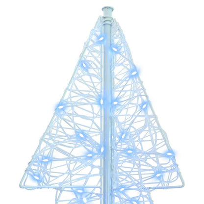 Kerstboom met 240 LED Koud Wit 180 cm Acryl