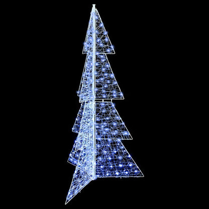 Kerstboom met 240 LED Koud Wit 180 cm Acryl
