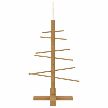 Houten kerstboom met standaard Bruin 75 cm Bamboe